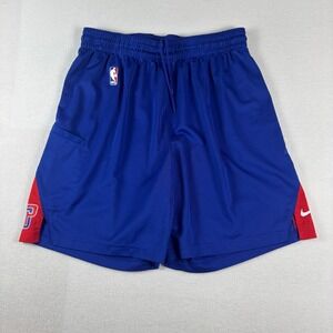 Nike NBA Basketball Shorts Mens XXL Blue Red Dri-FIT Mesh Athletic Training